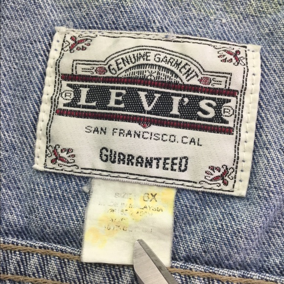 Vintage Levis Orange Tab Kids 6X Denim Jean Jacket - Picture 3 of 8